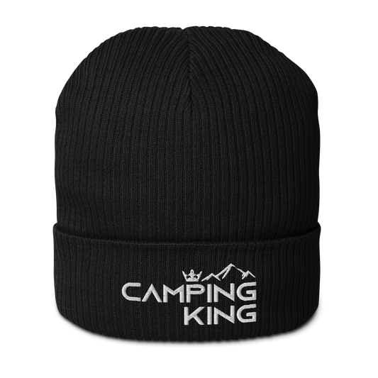 Camping King | Organic Strickmütze, bestickt