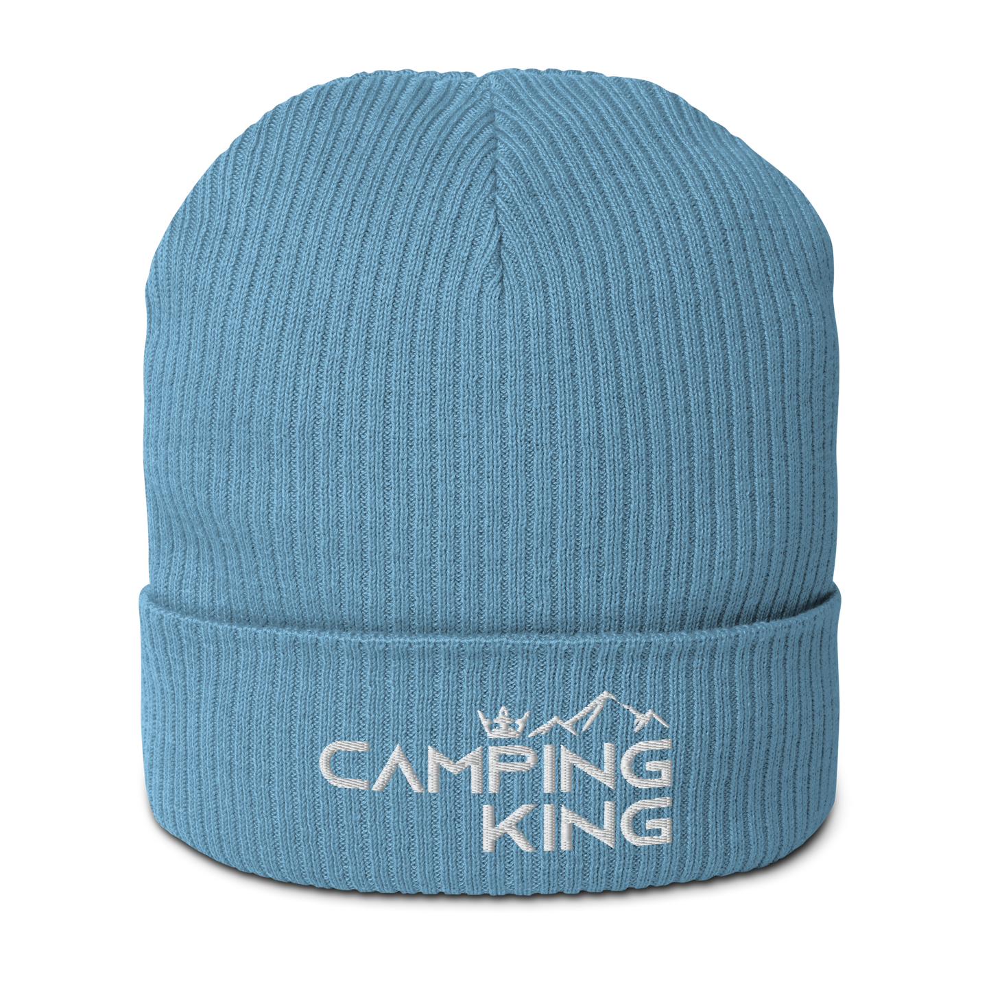 Camping King | Organic Strickmütze, bestickt