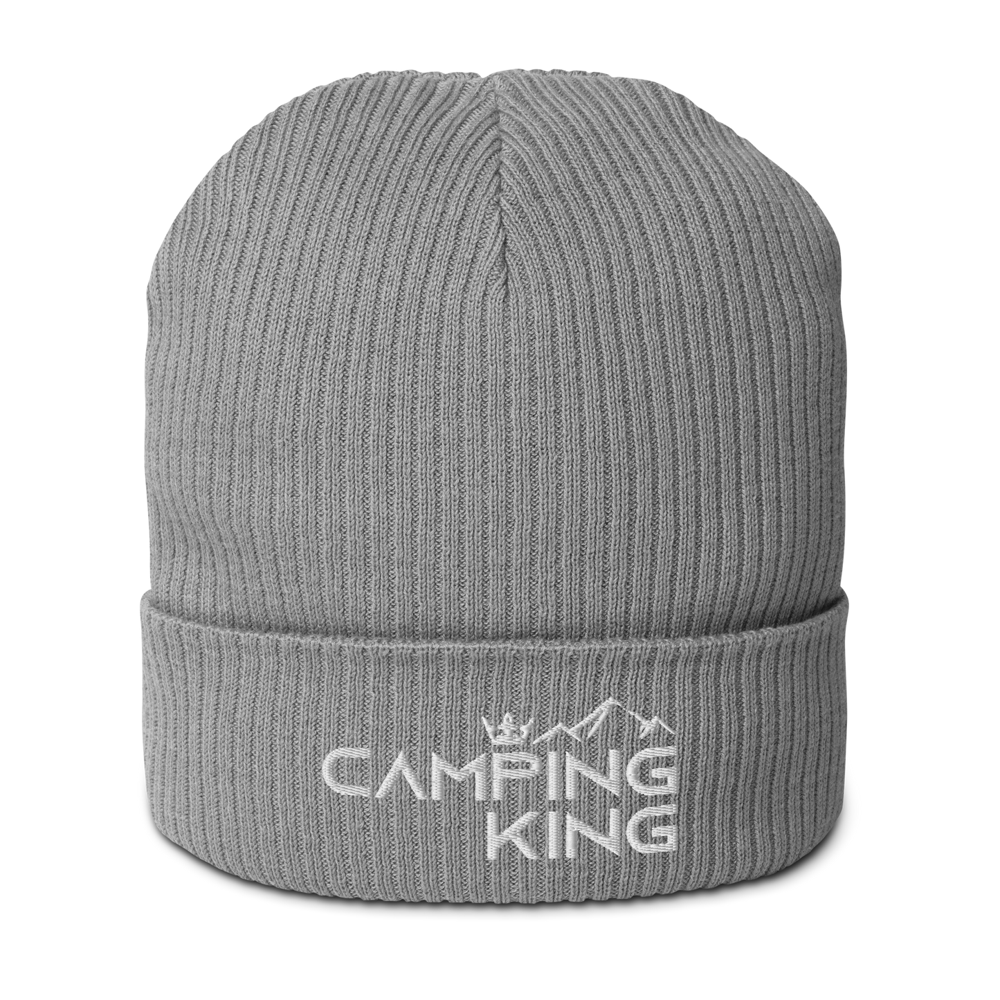 Camping King | Organic Strickmütze, bestickt