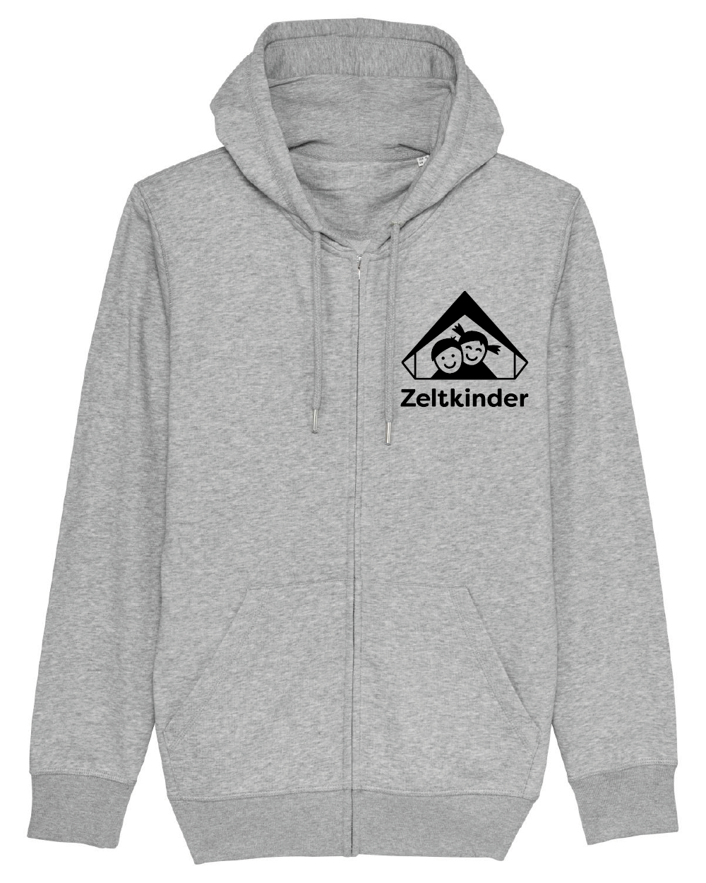 Zeltkinder | Bio Zip-Hoodie | Frontdruck