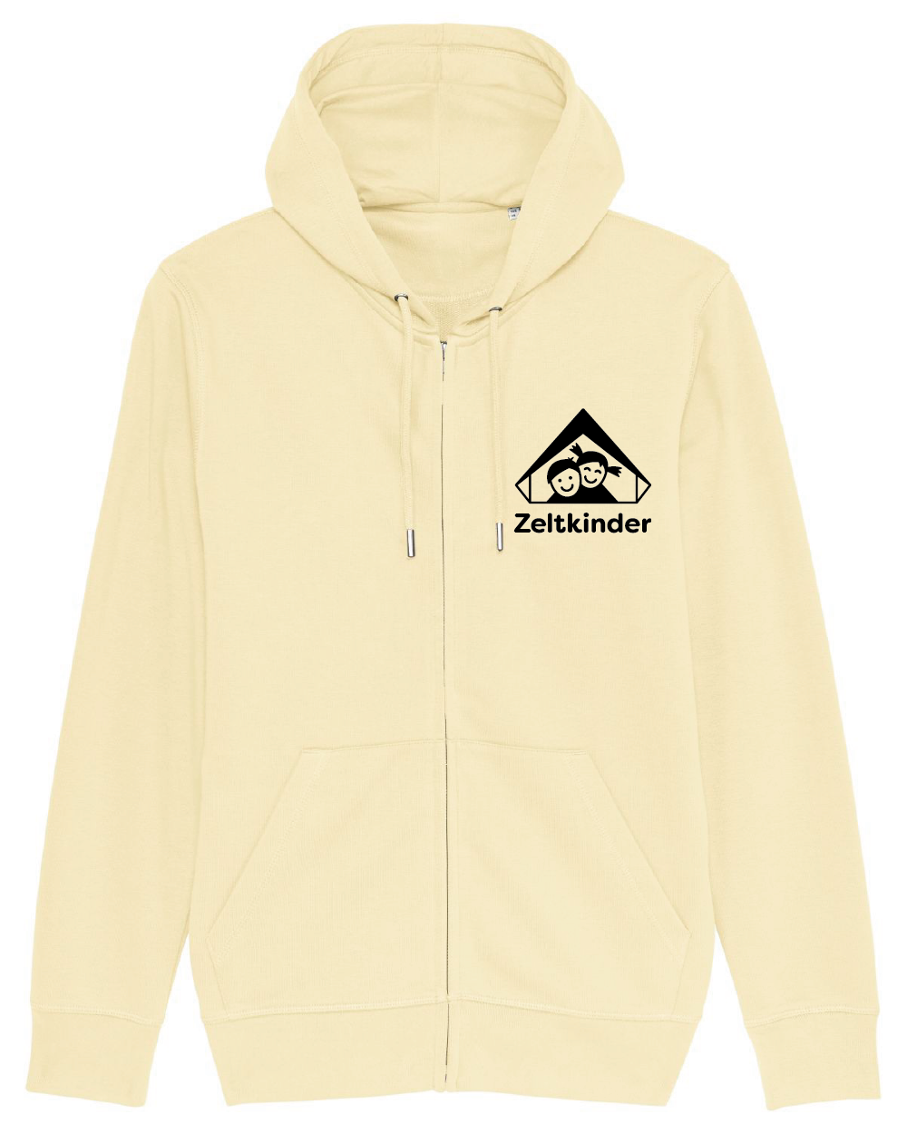 Zeltkinder | Bio Zip-Hoodie | Frontdruck