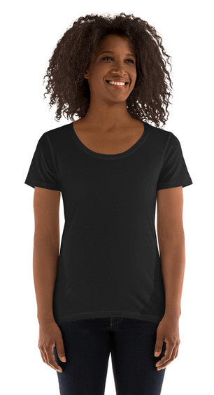 We Love Nature | Damen T-Shirt mit weitem Rundhalsausschnitt