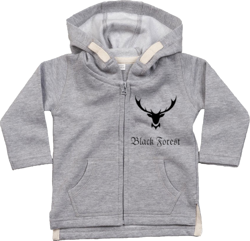 Black Forest Hirschgeweih | Baby Zip-Hoodie/Jacke
