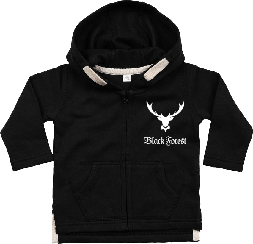 Black Forest Hirschgeweih | Baby Zip-Hoodie/Jacke