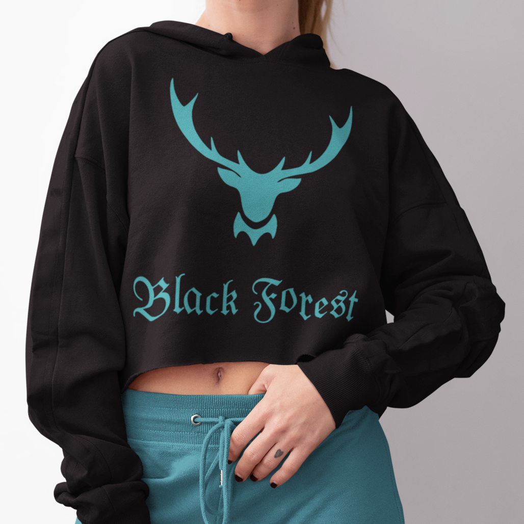 Black Forest Hirschgeweih | Cropped Hoodie