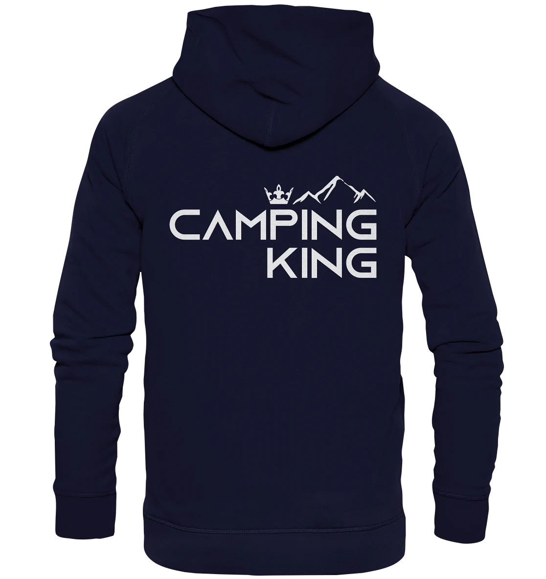 Camping King | Premium Hoodie Rückendruck Gr. S
