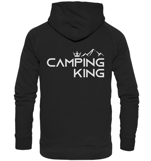 Camping King | Organic Hoodie Rückendruck