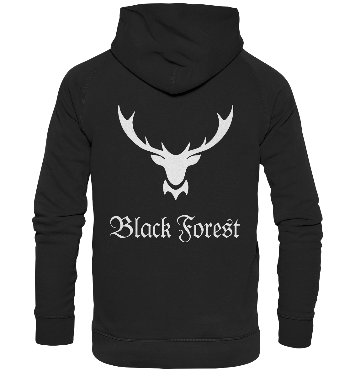 Black Forest Hirschgeweih | Hoodie Rückendruck