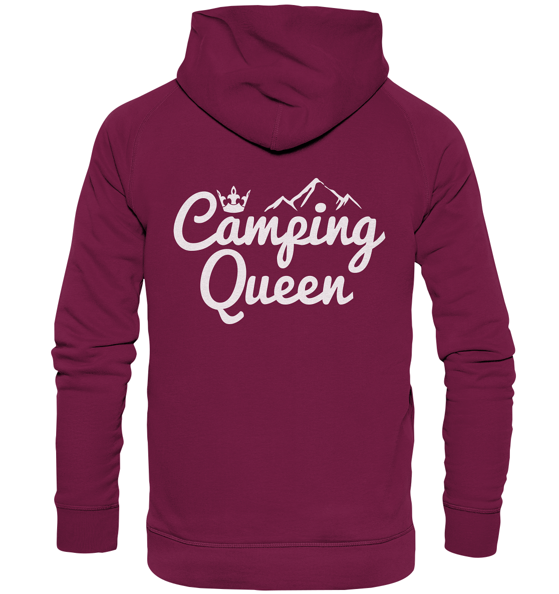 Camping Queen | Organic Hoodie Rückendruck