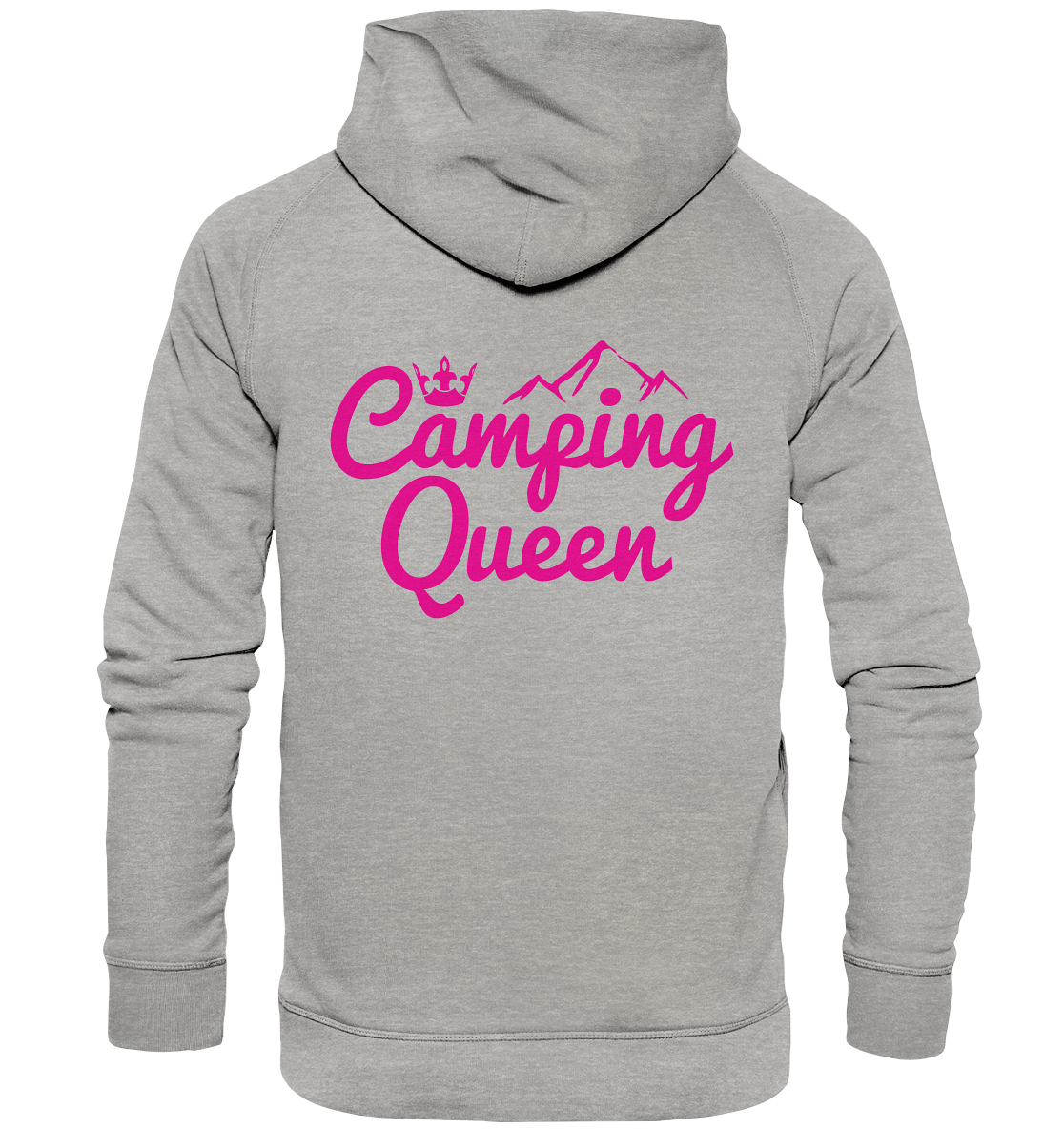 Camping Queen | Organic Hoodie Rückendruck