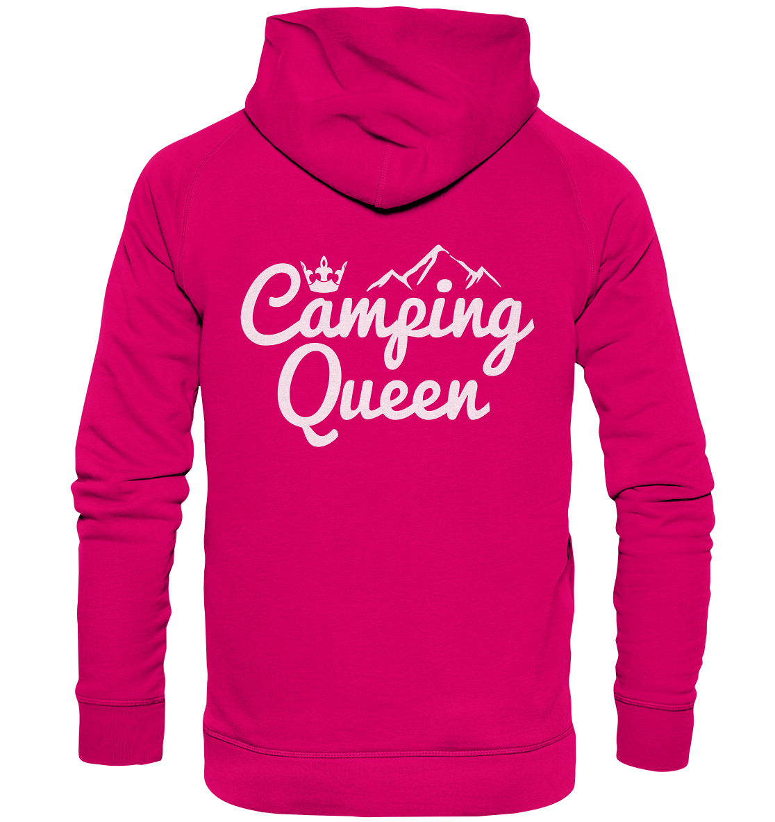 Camping Queen | Organic Hoodie Rückendruck