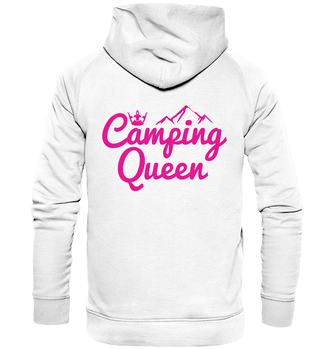 Camping Queen | Organic Hoodie Rückendruck