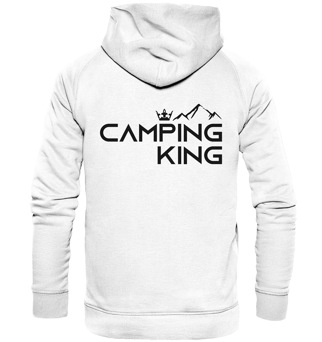 Camping King | Organic Hoodie Rückendruck