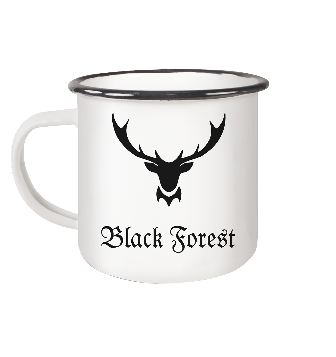 Black Forest Hirschgeweih | Emaille Tasse