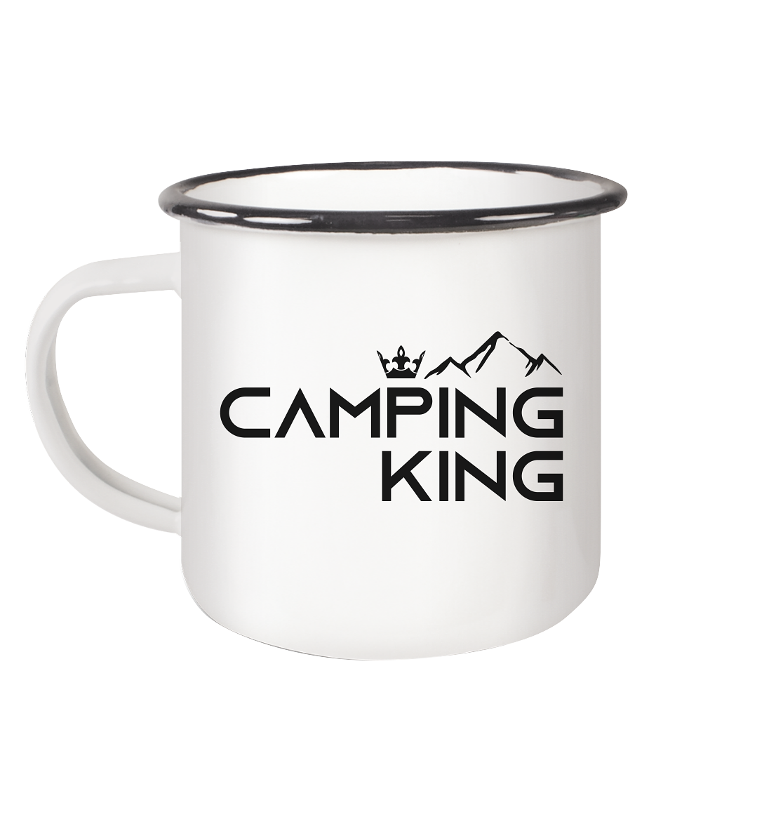 Camping King | Emaille Tasse