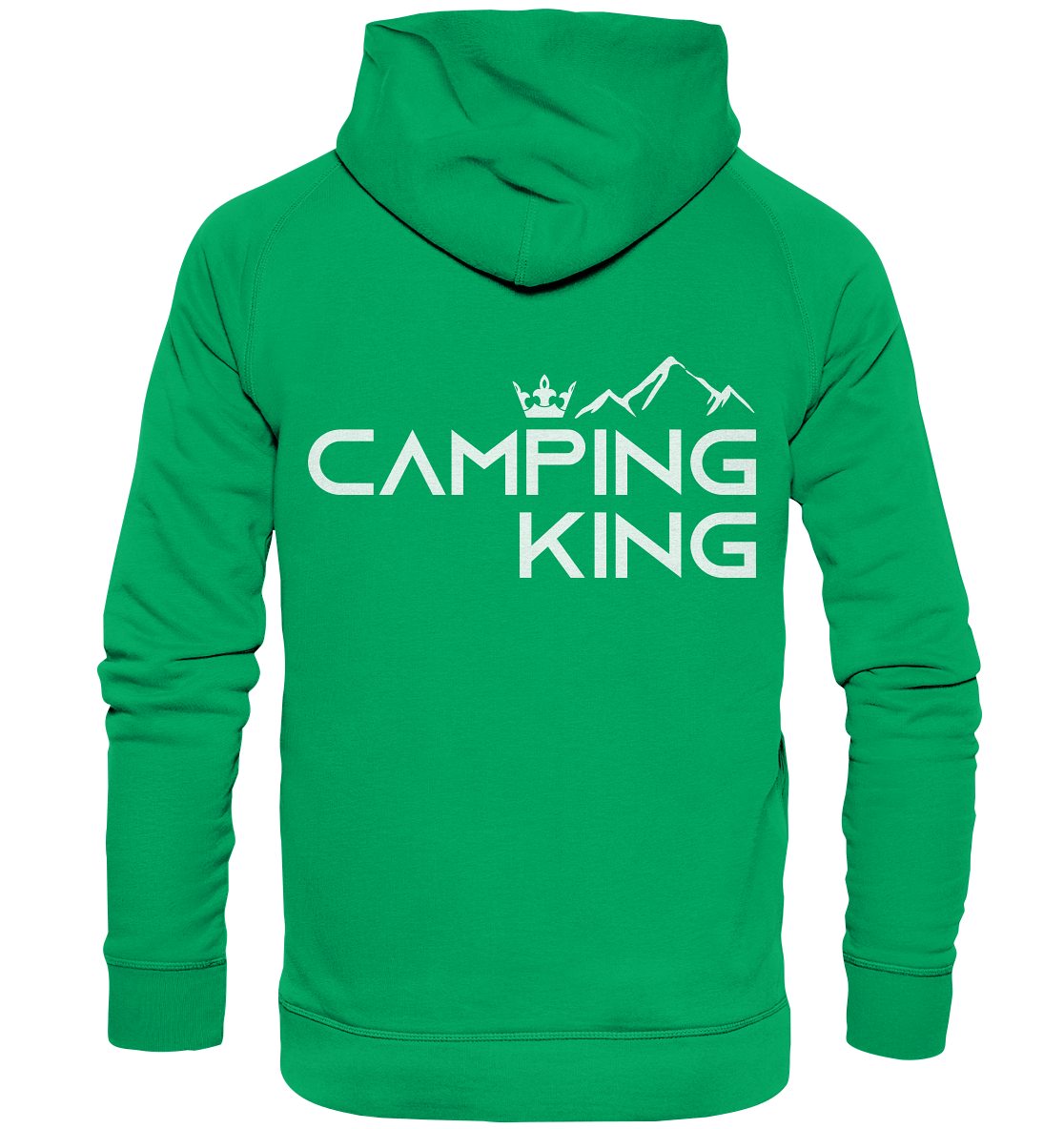 Camping King | Organic Kinder Hoodie Rückendruck