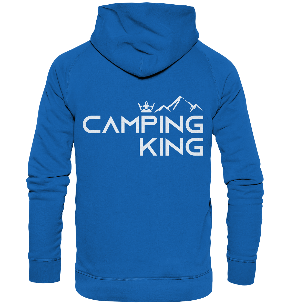 Camping King | Organic Kinder Hoodie Rückendruck