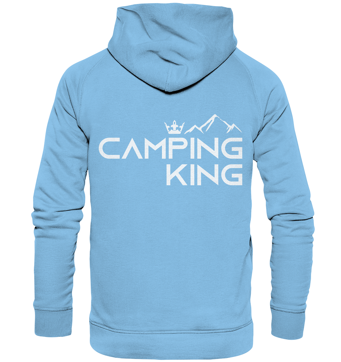 Camping King | Organic Kinder Hoodie Rückendruck