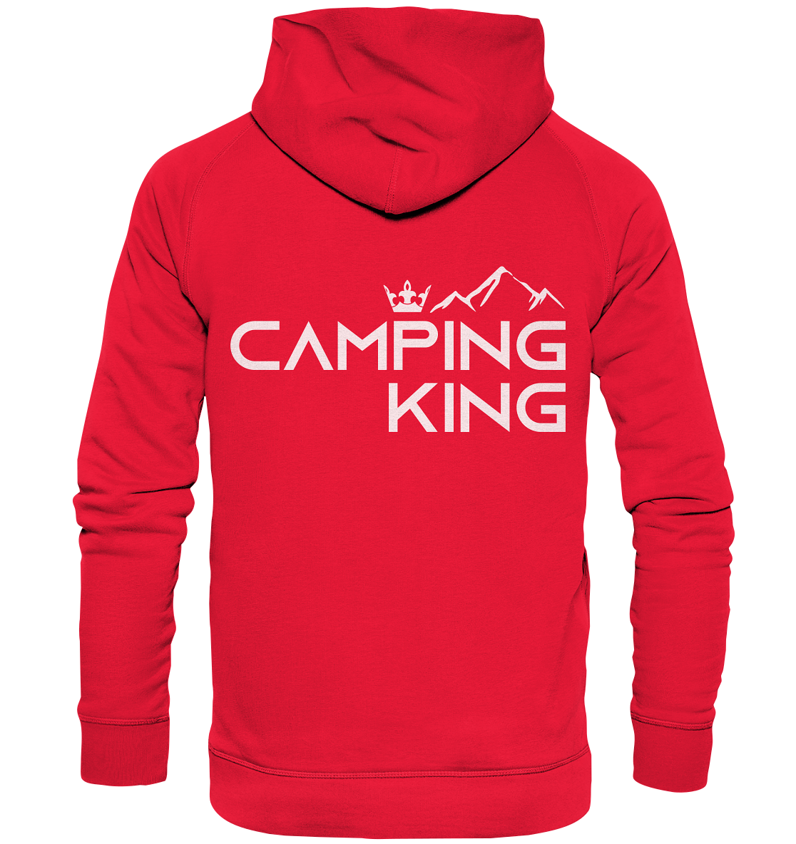 Camping King | Organic Kinder Hoodie Rückendruck