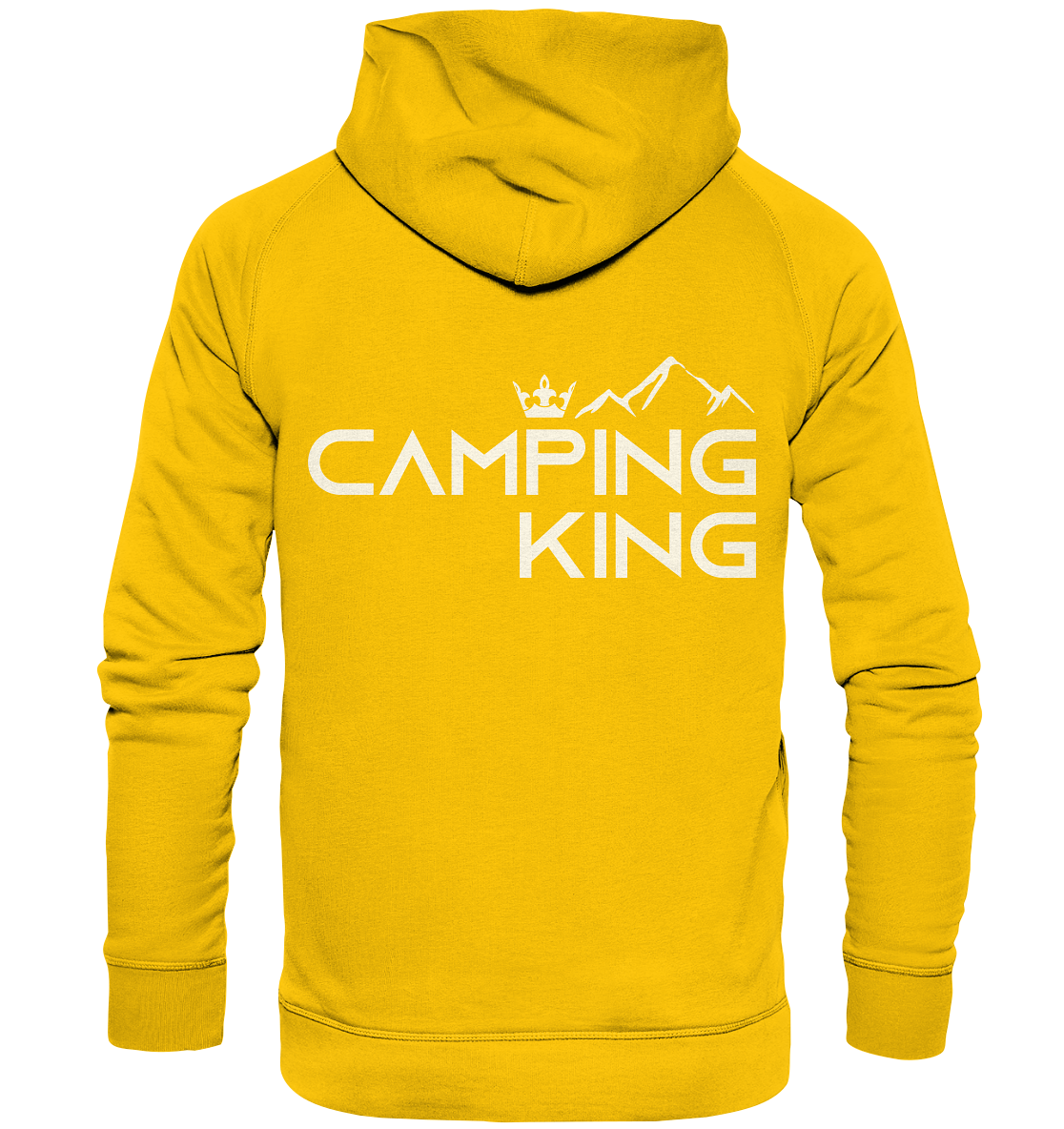 Camping King | Organic Kinder Hoodie Rückendruck