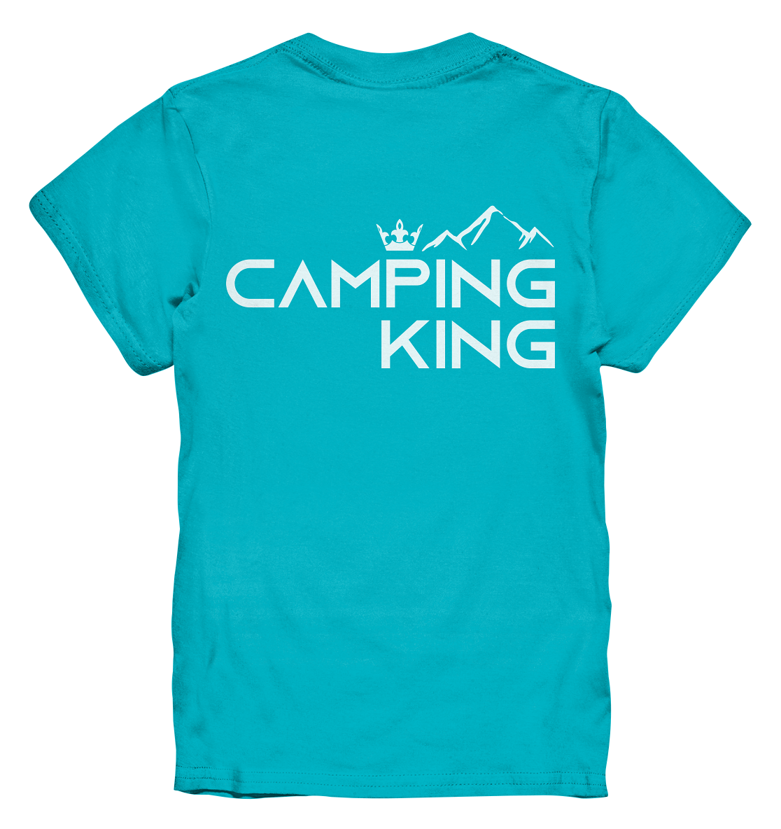 Camping King | Organic Kinder T-Shirt Rückendruck