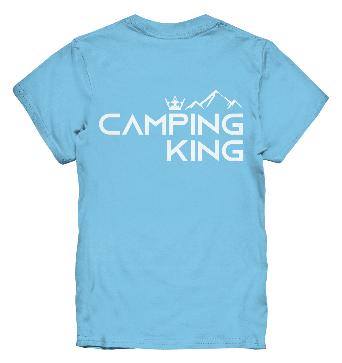 Camping King | Organic Kinder T-Shirt Rückendruck