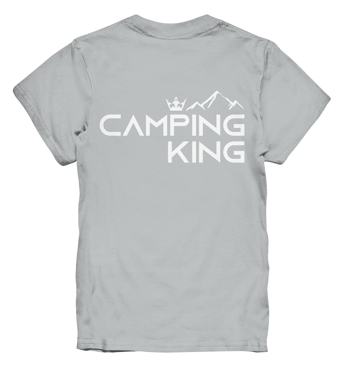 Camping King | Organic Kinder T-Shirt Rückendruck