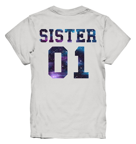 Sister 01 | Kinder Premium T-Shirt Rückendruck