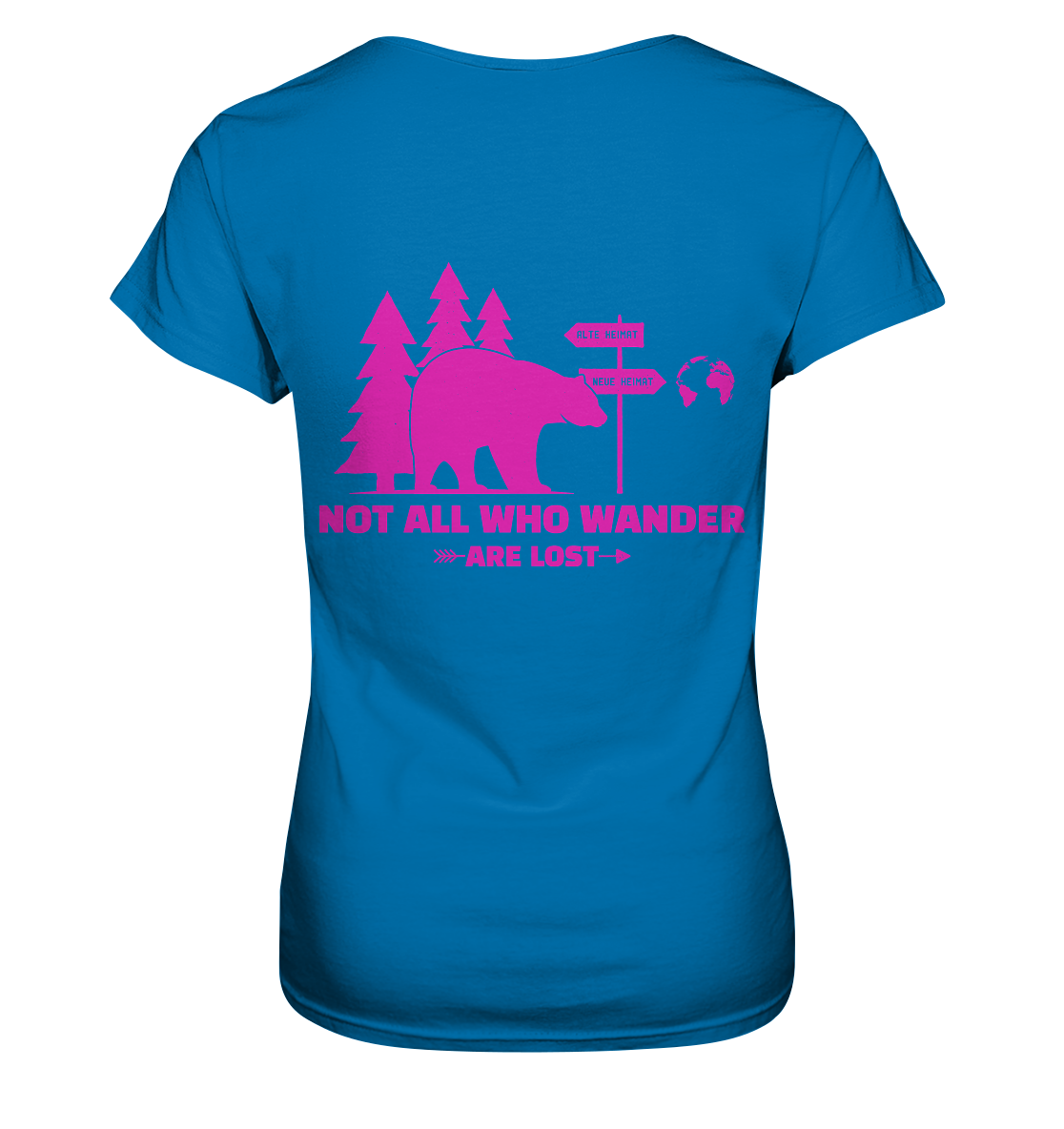Wanderbär Pink | T-Shirts - Ladies Premium Shirt