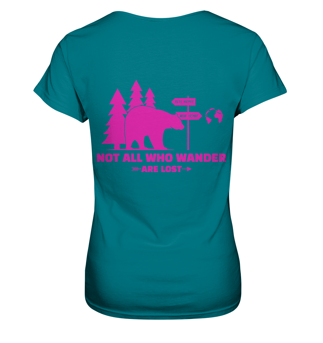 Wanderbär Pink | T-Shirts - Ladies Premium Shirt
