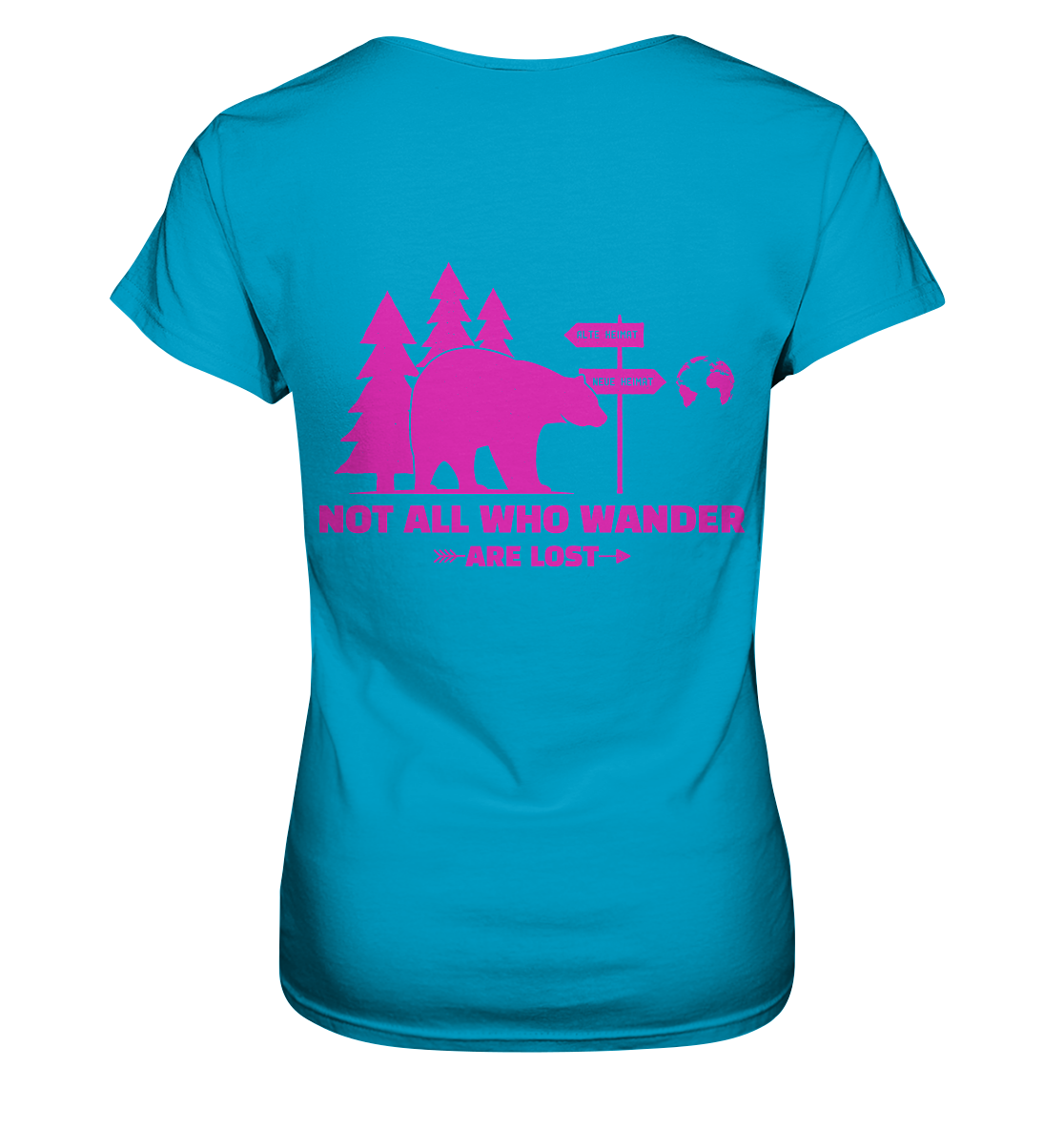 Wanderbär Pink | T-Shirts - Ladies Premium Shirt