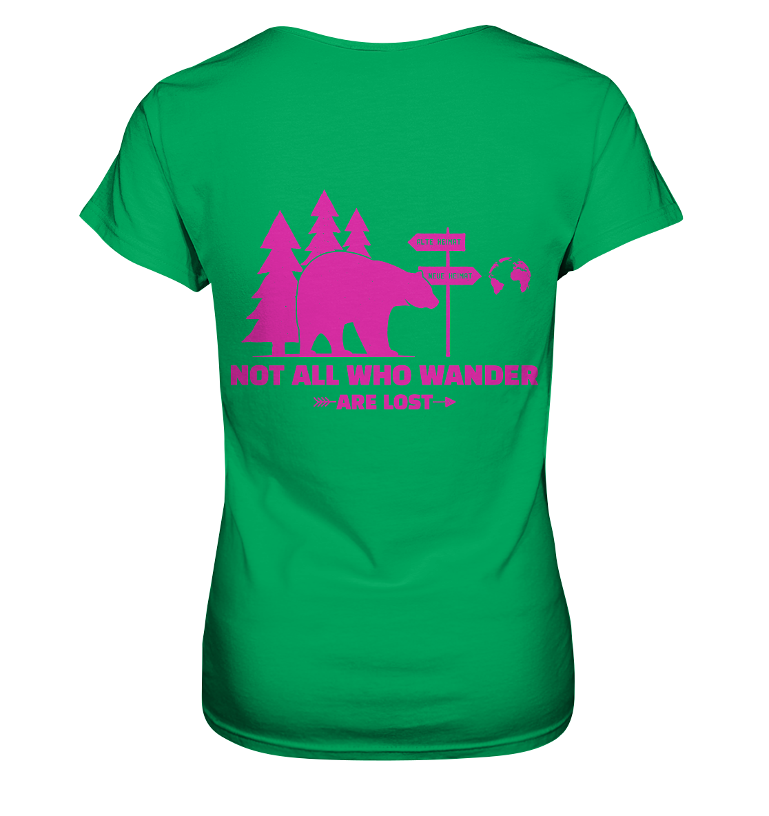 Wanderbär Pink | T-Shirts - Ladies Premium Shirt