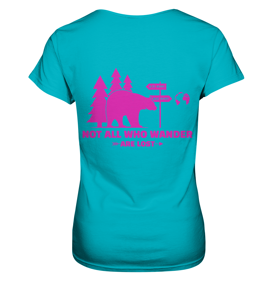 Wanderbär Pink | T-Shirts - Ladies Premium Shirt