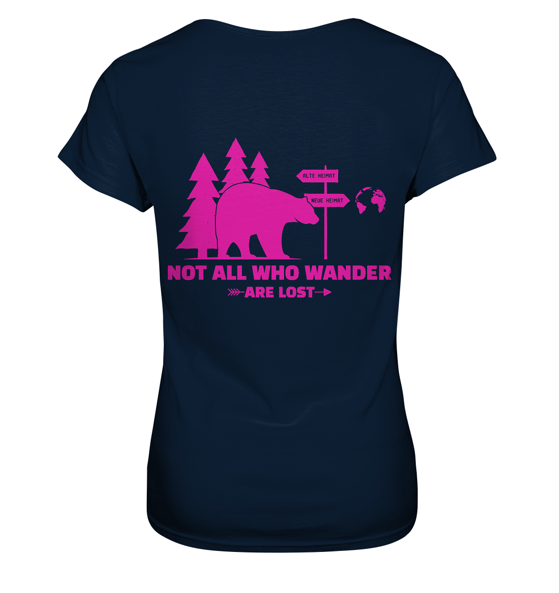 Wanderbär Pink | T-Shirts - Ladies Premium Shirt