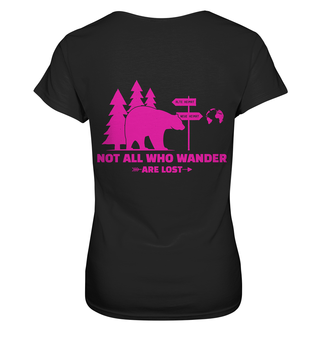 Wanderbär Pink | T-Shirts - Ladies Premium Shirt