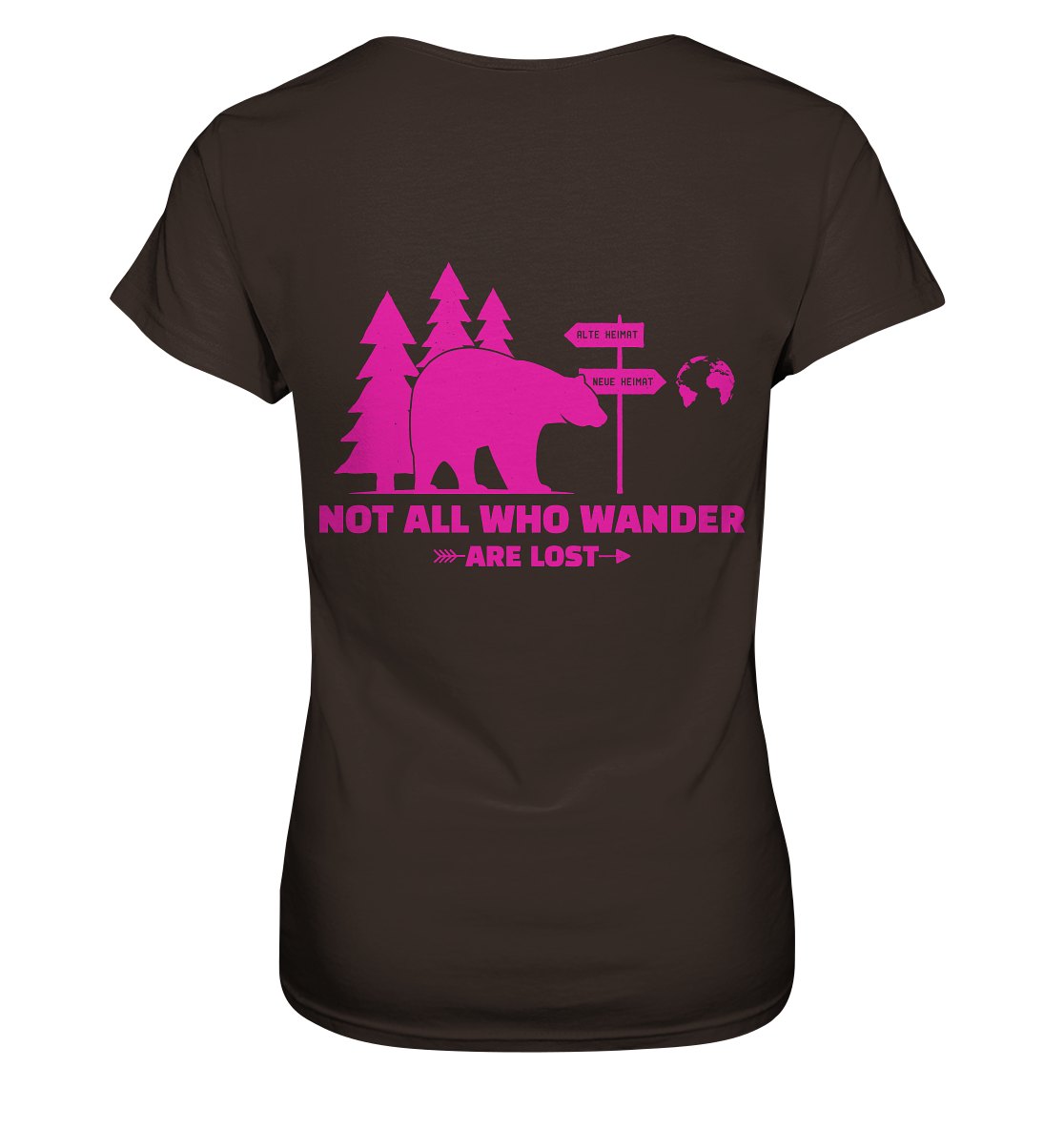 Wanderbär Pink | T-Shirts - Ladies Premium Shirt