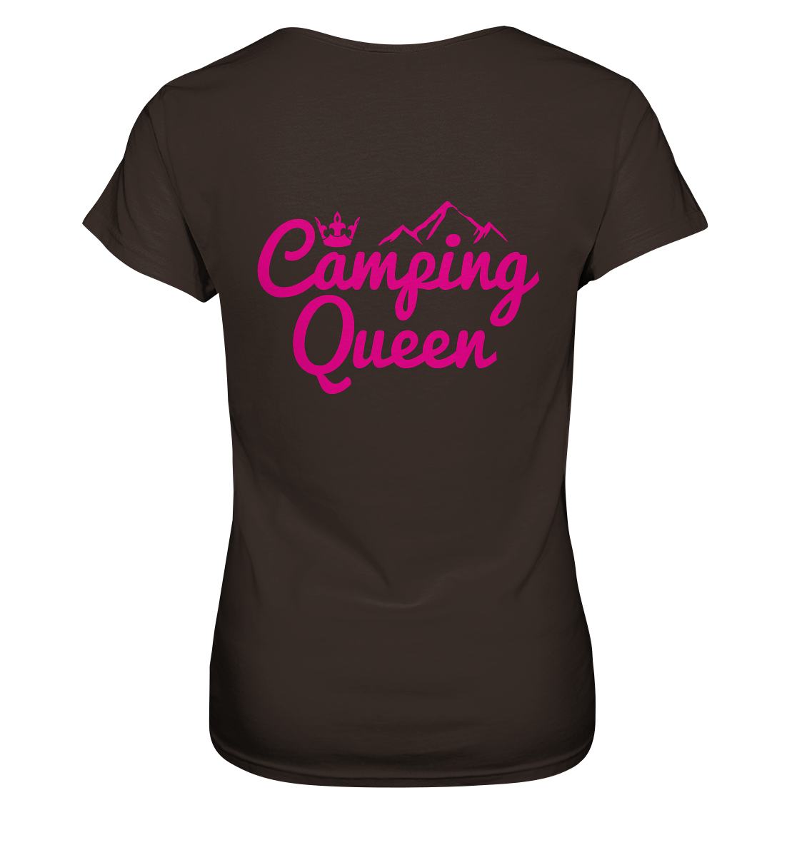 Camping Queen | Damen Premium T-Shirt Rückendruck