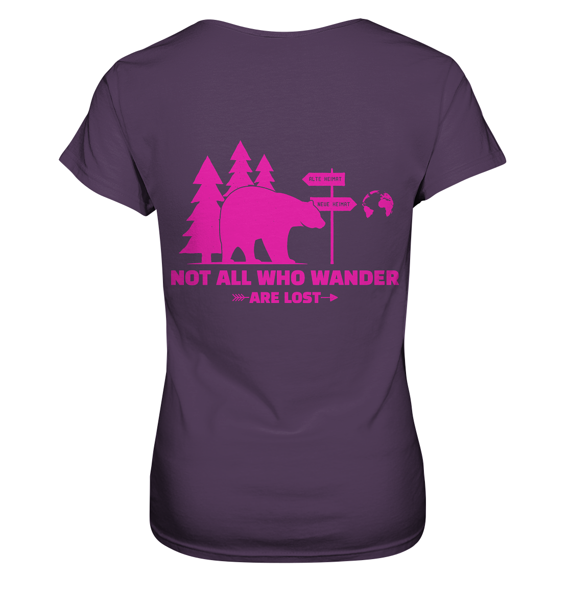 Wanderbär Pink | T-Shirts - Ladies Premium Shirt
