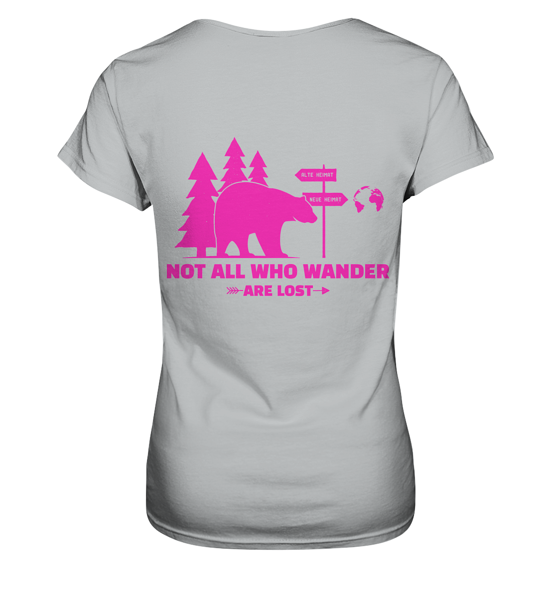 Wanderbär Pink | T-Shirts - Ladies Premium Shirt