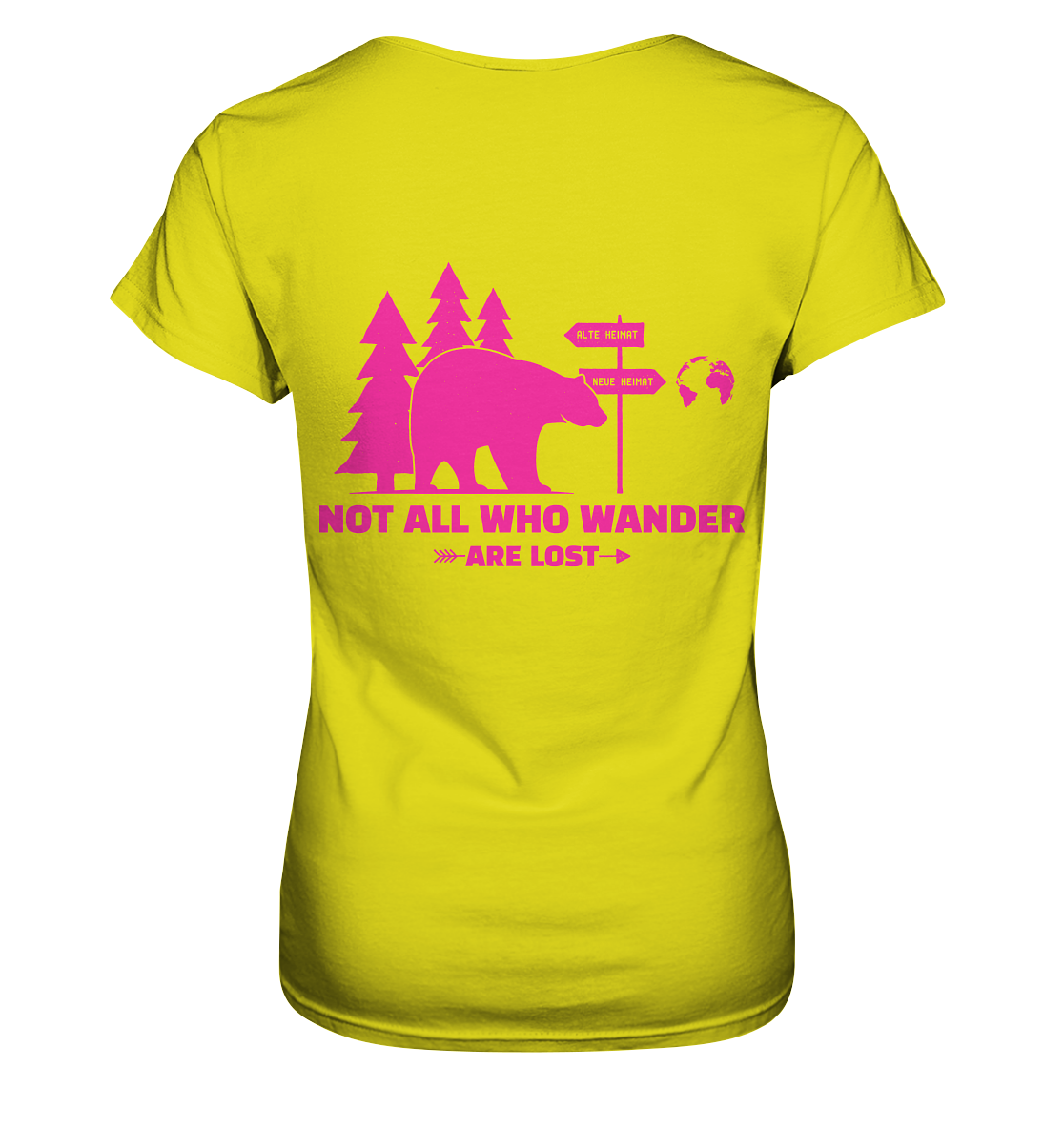 Wanderbär Pink | T-Shirts - Ladies Premium Shirt