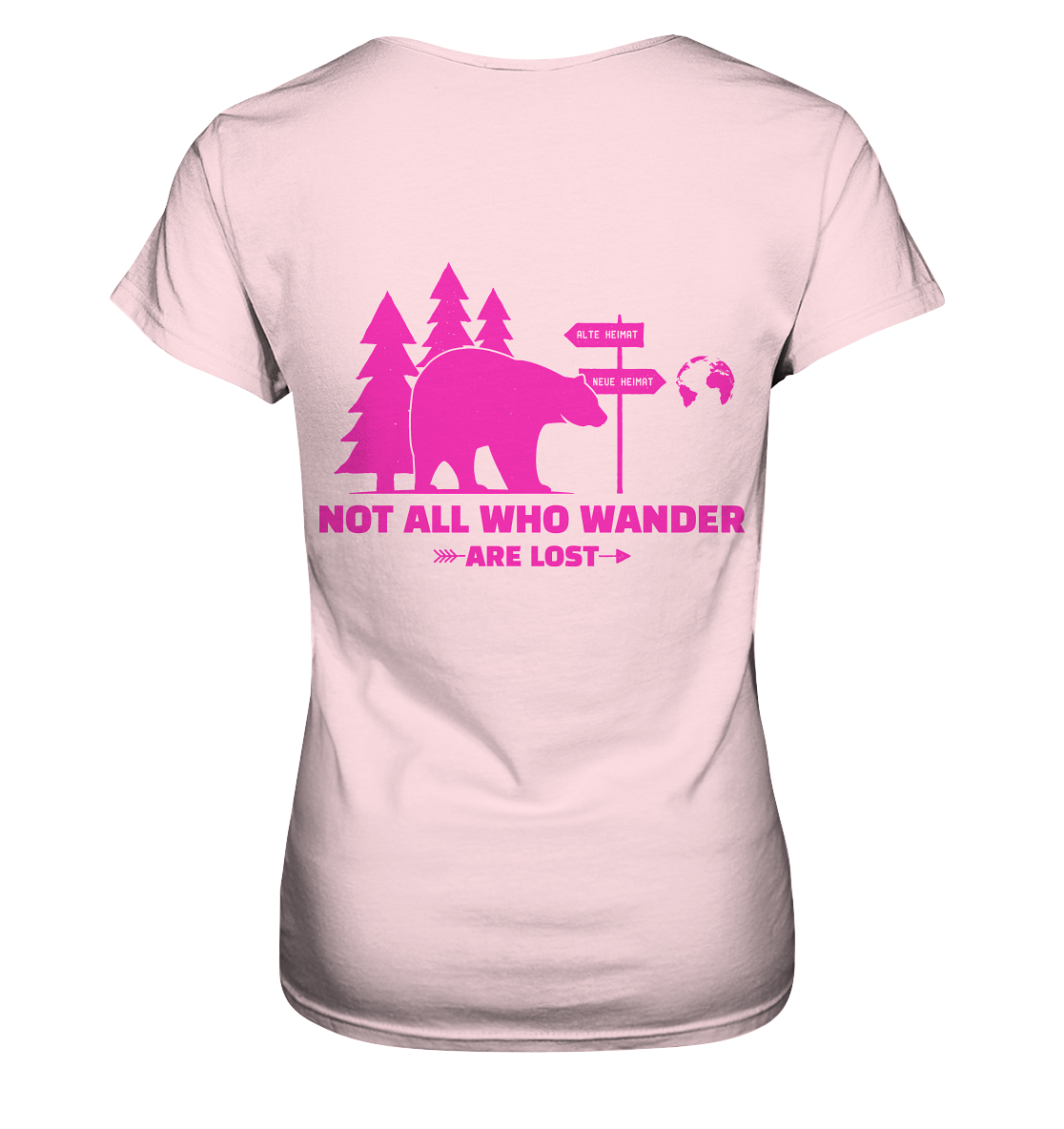 Wanderbär Pink | T-Shirts - Ladies Premium Shirt
