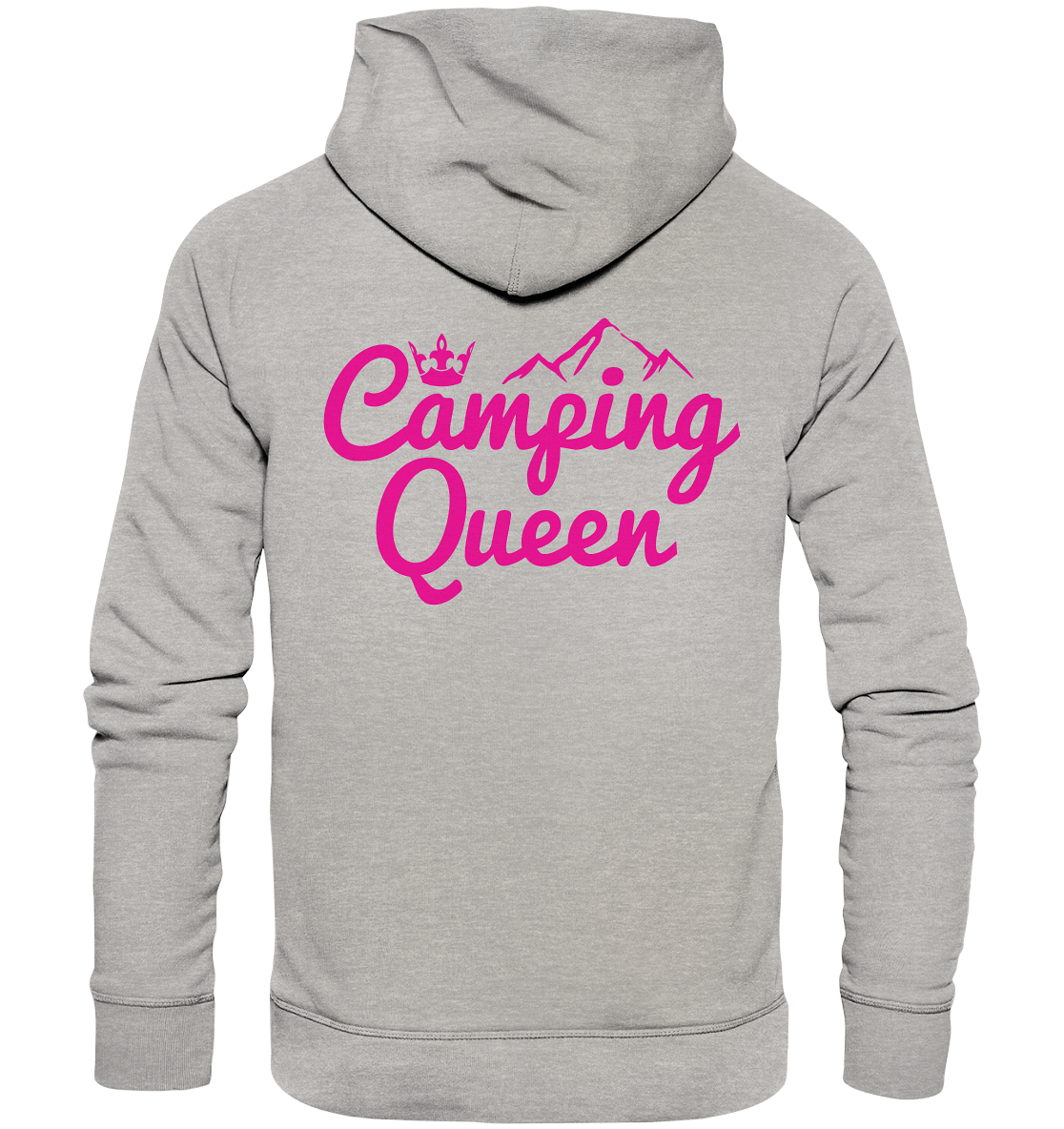 Camping Queen | Organic Hoodie Rückendruck