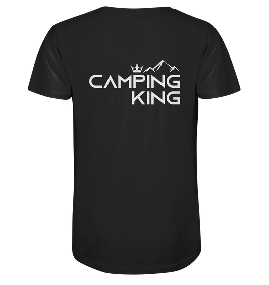 Camping King | Organic T-Shirt Rückendruck