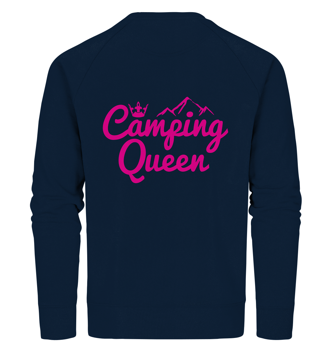 Camping Queen | Organic Sweatshirt Rückendruck