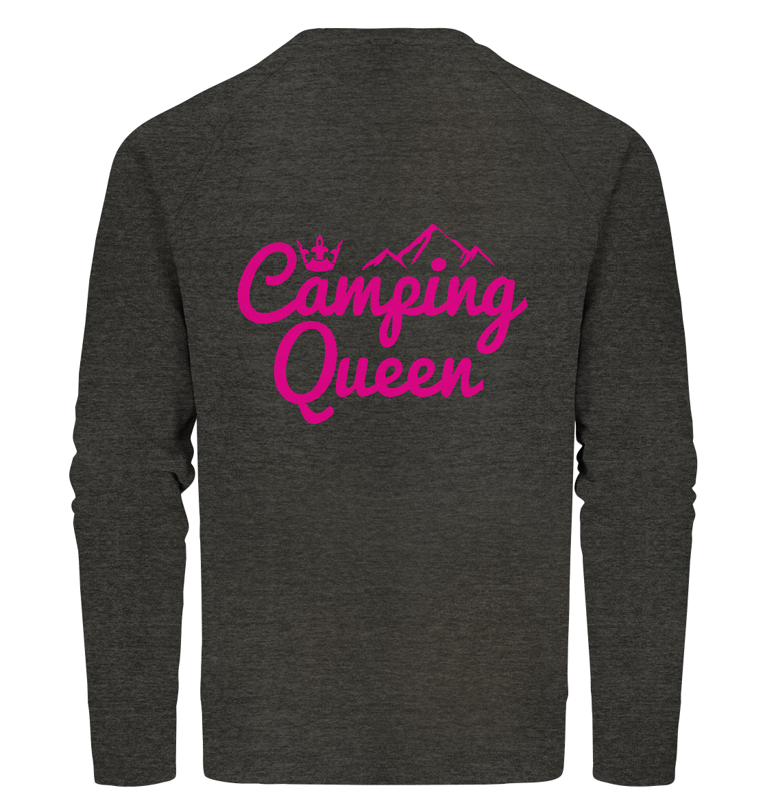 Camping Queen | Organic Sweatshirt Rückendruck