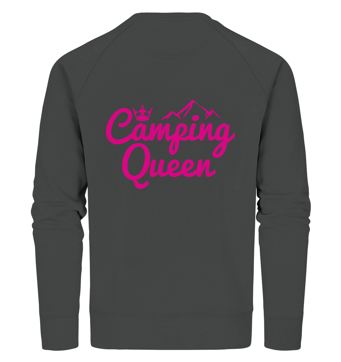 Camping Queen | Organic Sweatshirt Rückendruck