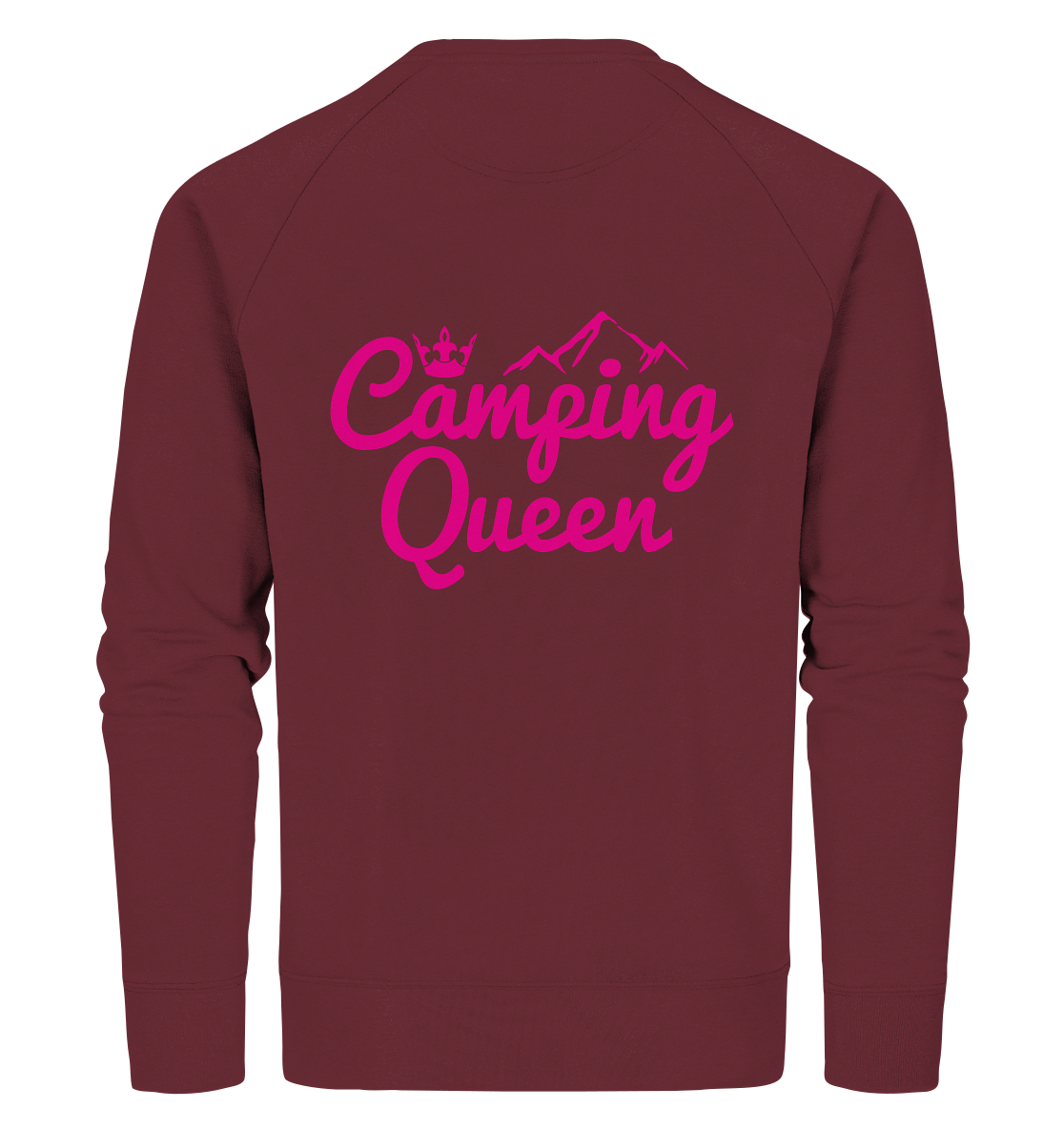 Camping Queen | Organic Sweatshirt Rückendruck