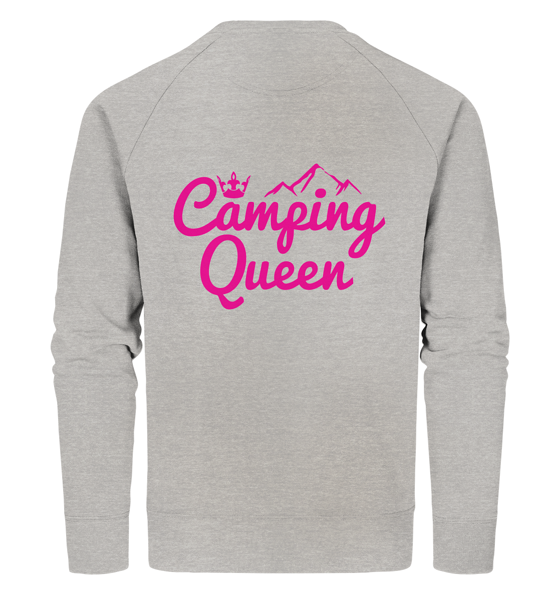 Camping Queen | Organic Sweatshirt Rückendruck