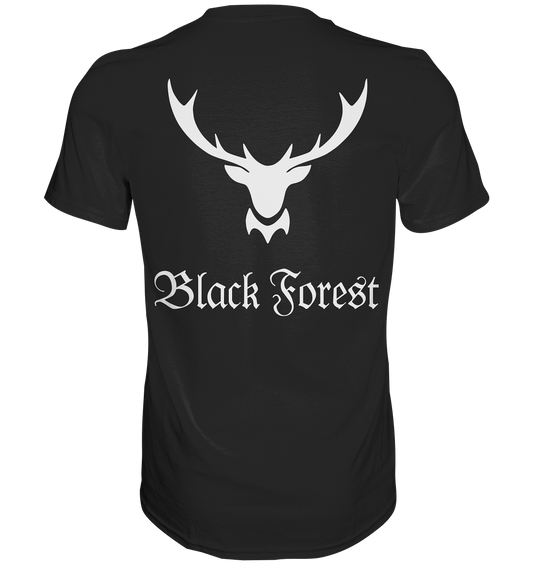 Black Forest Hirschgeweih | Unisex T-Shirt Rückendruck
