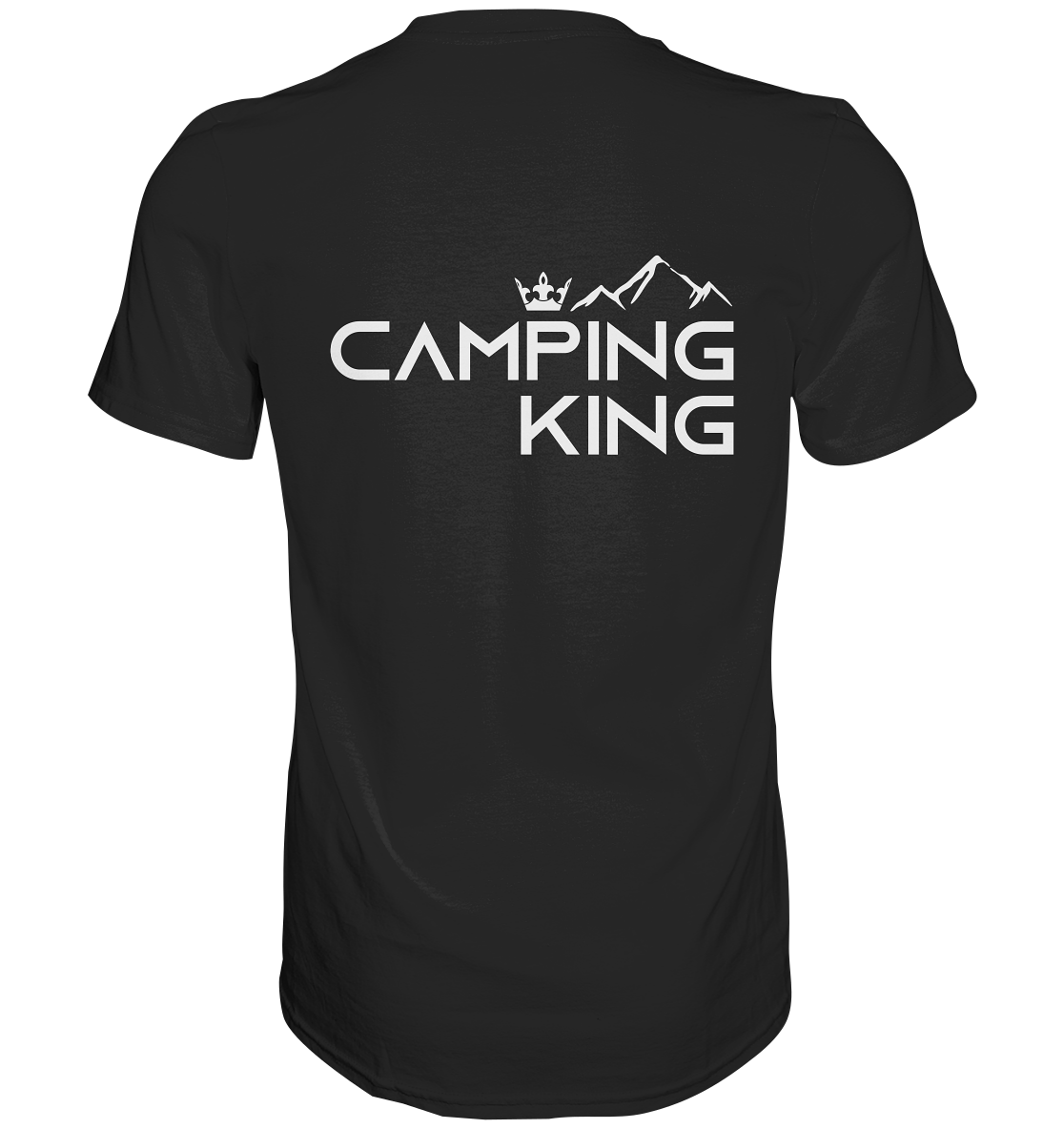 Camping King | Premium T-Shirt Rückendruck